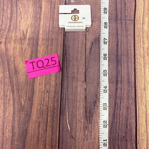 GIANI BERNINI SILVER NECKLACE 16” TQ25  - Picture 3 of 3